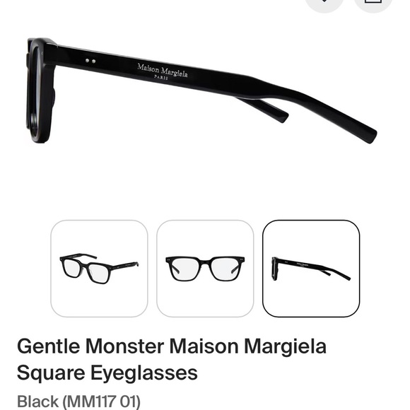 Maison Martin Margiela Black Glasses - Picture 2 of 9